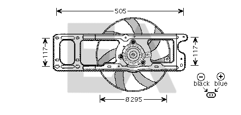 Fan, engine cooling (33V60015)