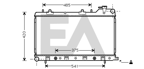 Radiator, engine cooling (31R68022)