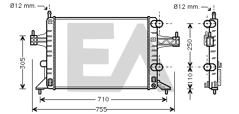 Radiator, engine cooling (31R54191)