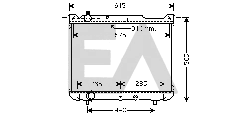 Radiator, engine cooling (31R69048)