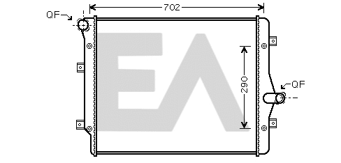Radiator, engine cooling (31R77050)