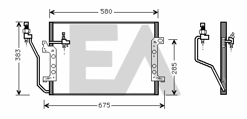Condenser, air conditioning (30C50041)
