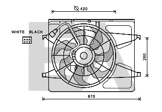Fan, engine cooling (33V28030)