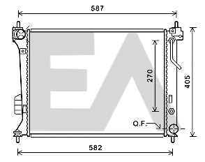 Radiator, engine cooling (31R28109)