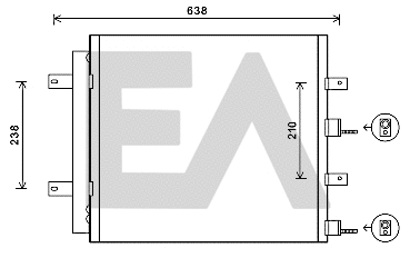 Condenser, air conditioning (30C35010)