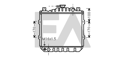 Radiator, engine cooling (31R69009)