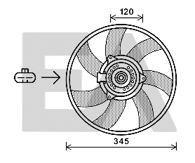 Fan, engine cooling (33V54041)