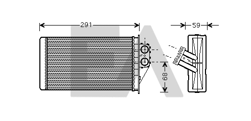 Heat Exchanger, interior heating (45C55019)