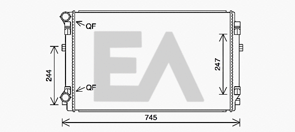 Radiator, engine cooling (31R77067)