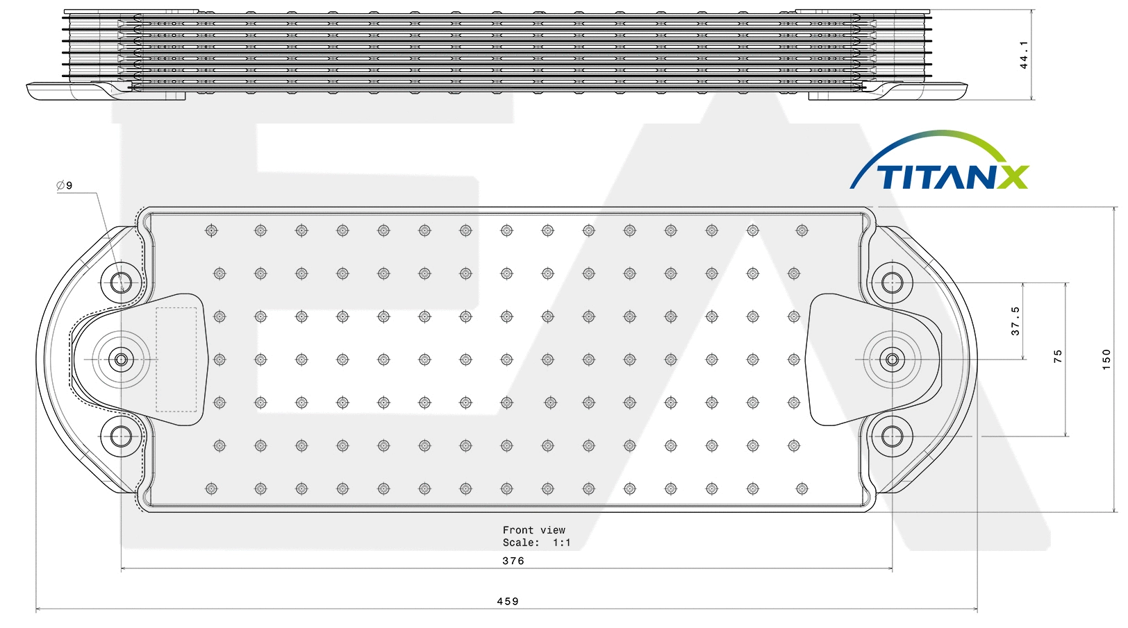 Oil Cooler, engine oil (37G76007T)