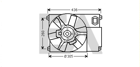Fan, engine cooling (33V10025)