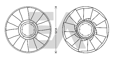 Fan Wheel, engine cooling (35C16A02)