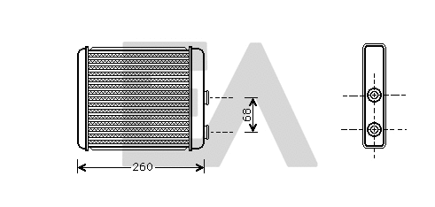 Heat Exchanger, interior heating (45C54022)