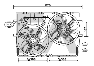 Fan, engine cooling (33V25081)