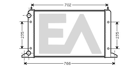 Radiator, engine cooling (31R77093)