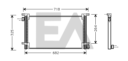 Condenser, air conditioning (30C30006)