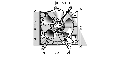 Fan, engine cooling (33V36005)
