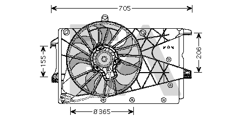 Fan, engine cooling (33V54025)