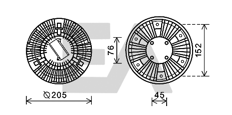 Fan Wheel, engine cooling (35C45D12)