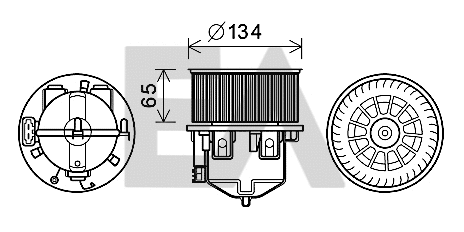 Electric Motor, interior blower (42A05001)