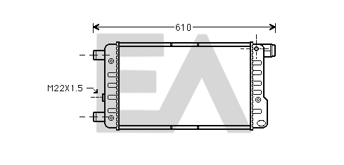 Radiator, engine cooling (31R25081)