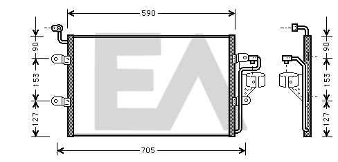 Condenser, air conditioning (30C77017)