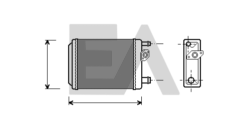 Heat Exchanger, interior heating (45C60008)