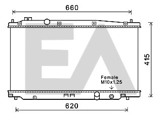 Radiator, engine cooling (31R26088)