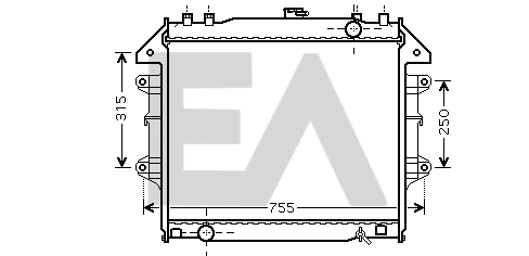 Radiator, engine cooling (31R71217)