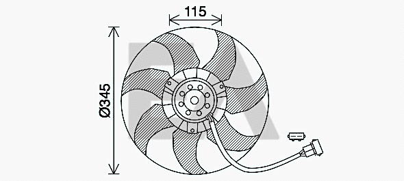 Fan, engine cooling (33V77037)