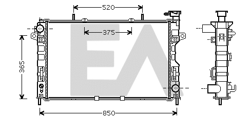 Radiator, engine cooling (31R12032)