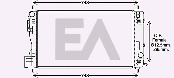Radiator, engine cooling (31R54145)