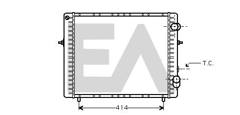 Radiator, engine cooling (31R60095)