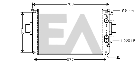 Radiator, engine cooling (31R30011)