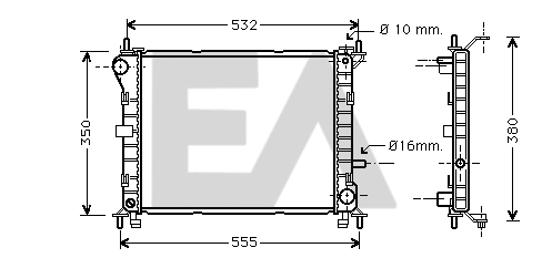 Radiator, engine cooling (31R22073)