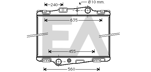 Radiator, engine cooling (31R76004)