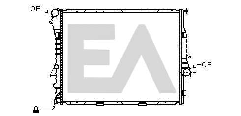 Radiator, engine cooling (31R07087)