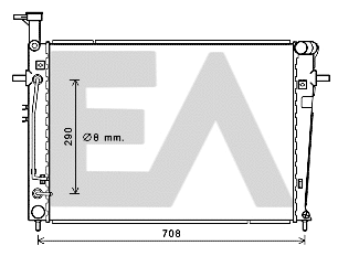 Radiator, engine cooling (31R36065)