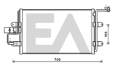 Condenser, air conditioning (30C02007)