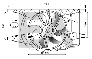 Fan, engine cooling (33V60023)
