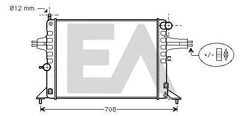 Radiator, engine cooling (31R54103)