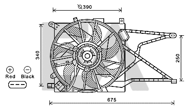 Fan, engine cooling (33V54046)
