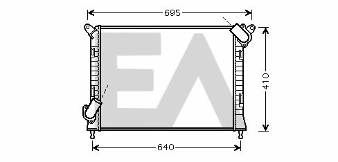 Radiator, engine cooling (31R07144)