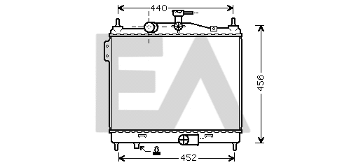 Radiator, engine cooling (31R28070)