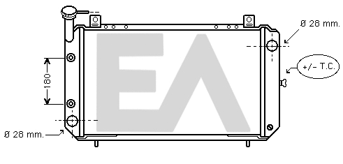 Radiator, engine cooling (31R18033)