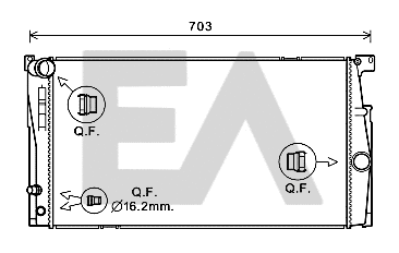 Radiator, engine cooling (31R07118)