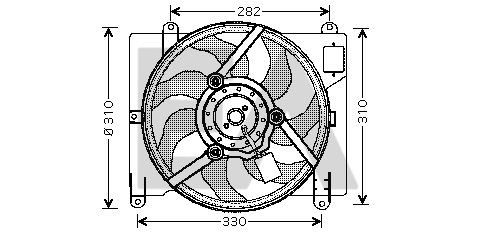 Fan, engine cooling (33V25008)
