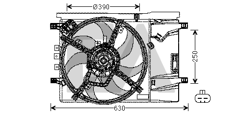 Fan, engine cooling (33V54037)