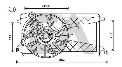 Fan, engine cooling (33V22052)