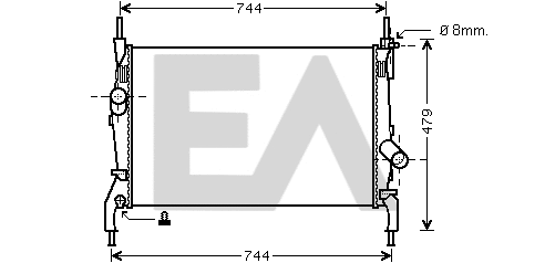 Radiator, engine cooling (31R22087)